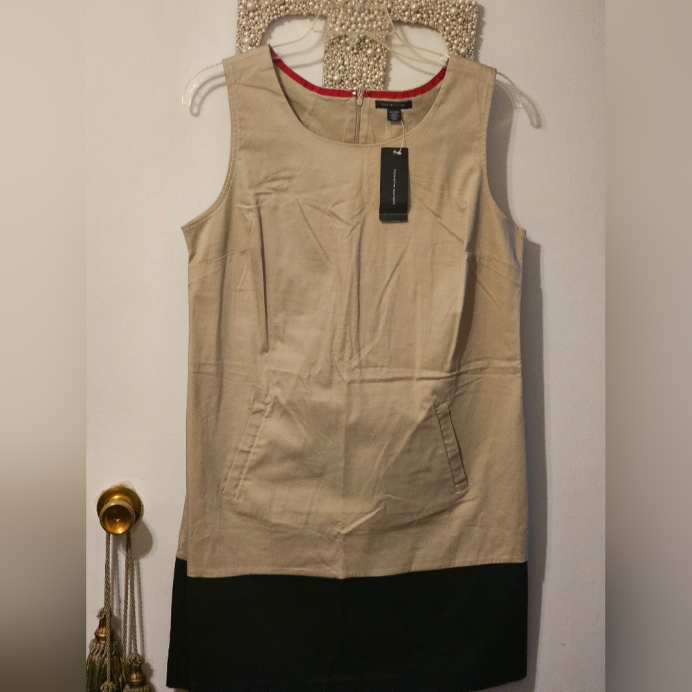 Tommy Hilfiger Khaki and Navy Dress